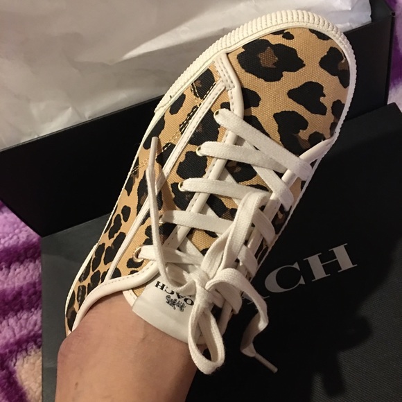 🆕Coach low top leopard print sneaker - Picture 7 of 7